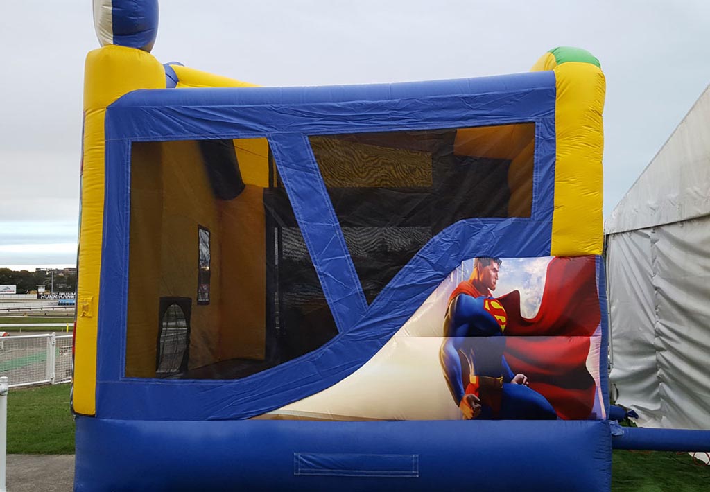 Superheroes Jumping Castle Combo Slide - 9