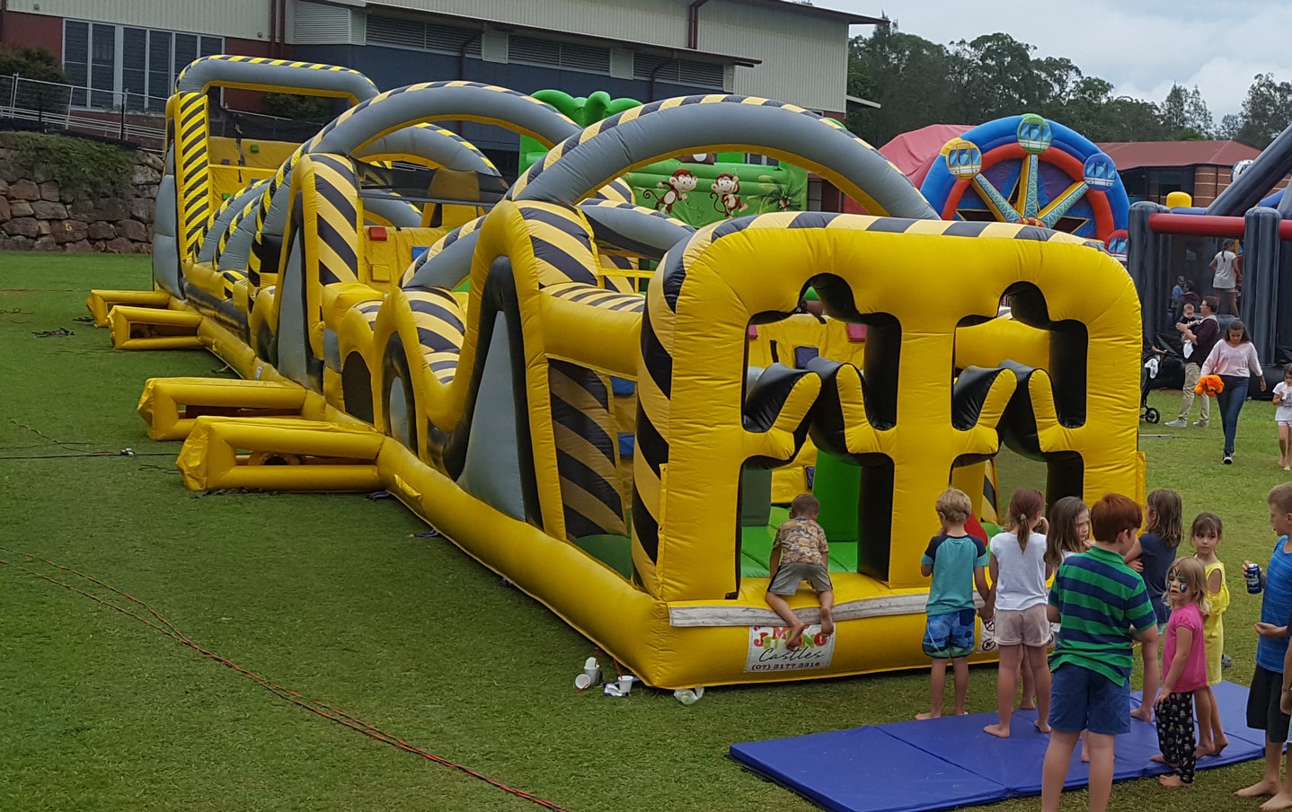 Atomic Mayhem Inflatable Obstacle Course - 4