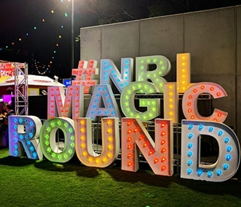 nrl-magic-round NRL Magic Round Letter Lights