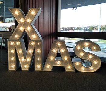 xmas-lights-greyhounds Letter Lights - Xmas Hire