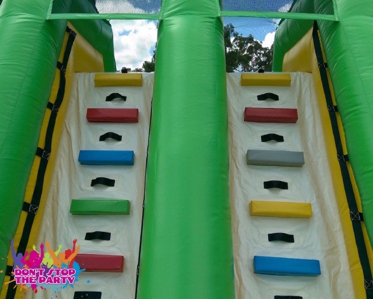 15 Metre Inflatable Obstacle Course Hire Brisbane Don't Stop The Party