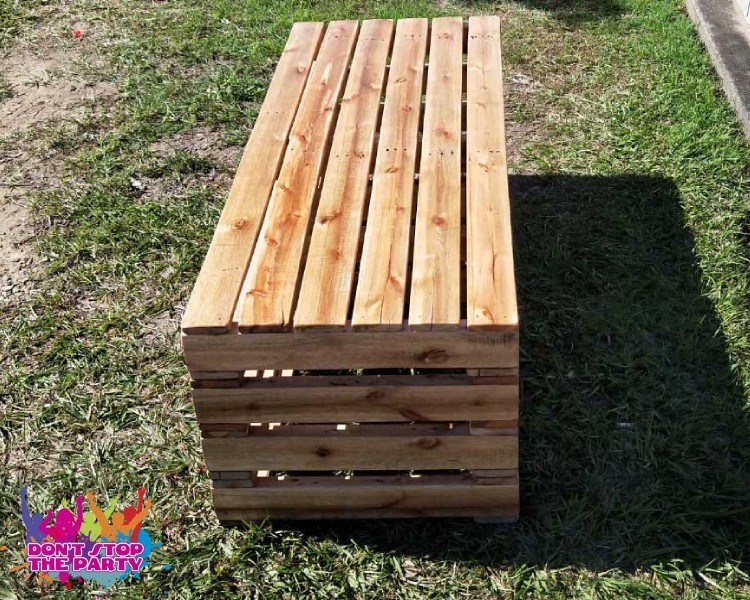 Pallet Bench Seat Pallet Furniture Hire Brisbane Don't Stop The Party