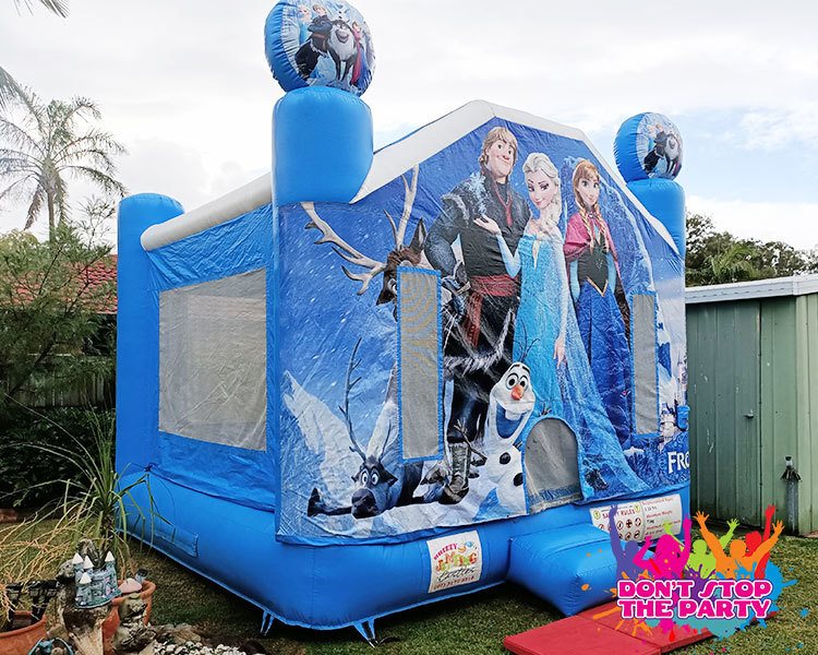 Frozen Jumping Castle for Hire in Brisbane Elsa Bouncy Castle Brisbane
