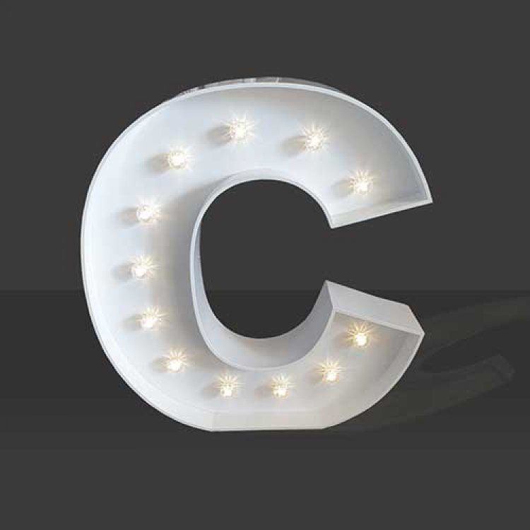 LED Light Up Letter - 60cm - C