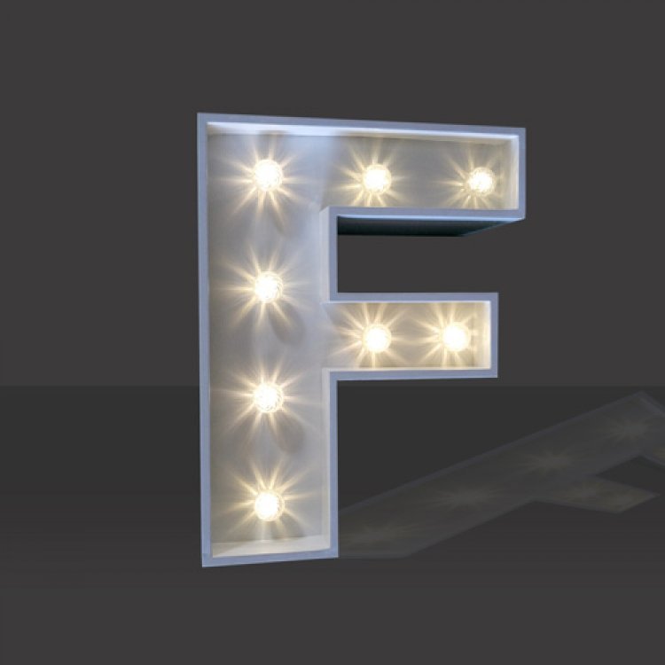 LED Light Up Letter - 60cm - F