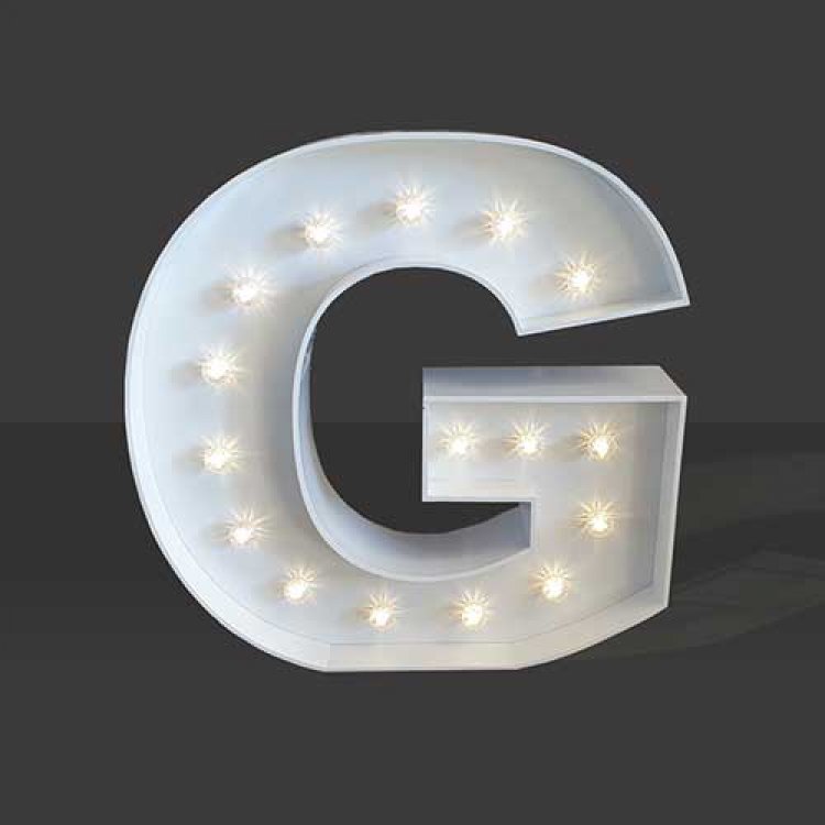 LED Light Up Letter - 60cm - G
