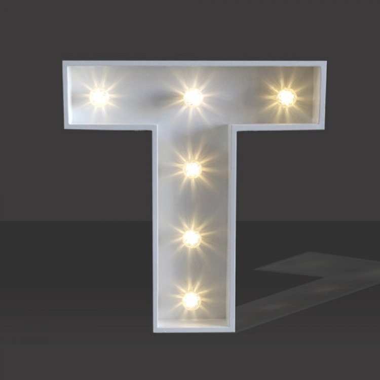 LED Light Up Letter - 60cm - T