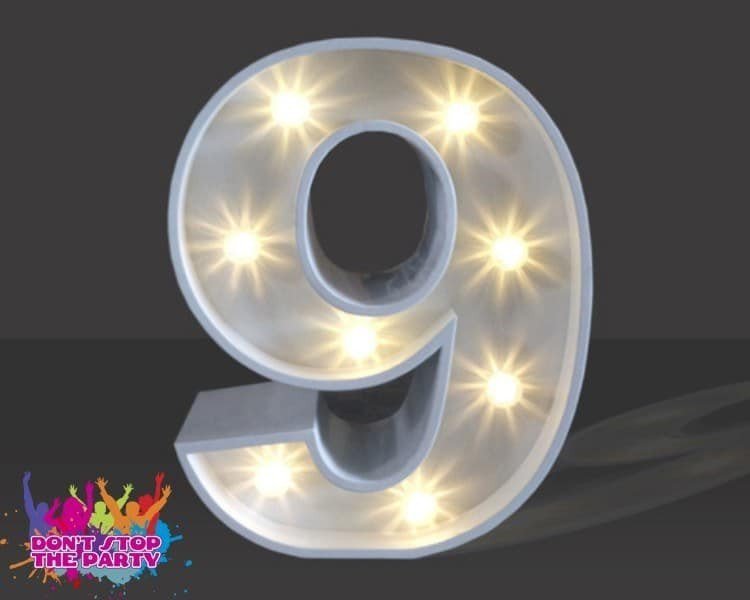 LED Light Up Number - 120cm - 9