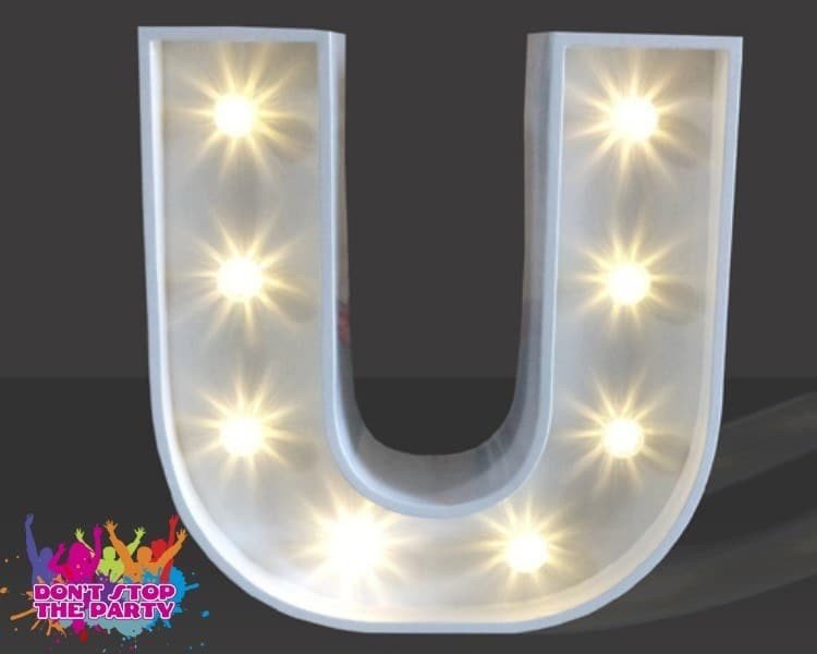 LED Light Up Letter - 120cm - U