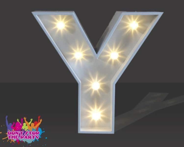 LED Light Up Letter - 120cm - Y