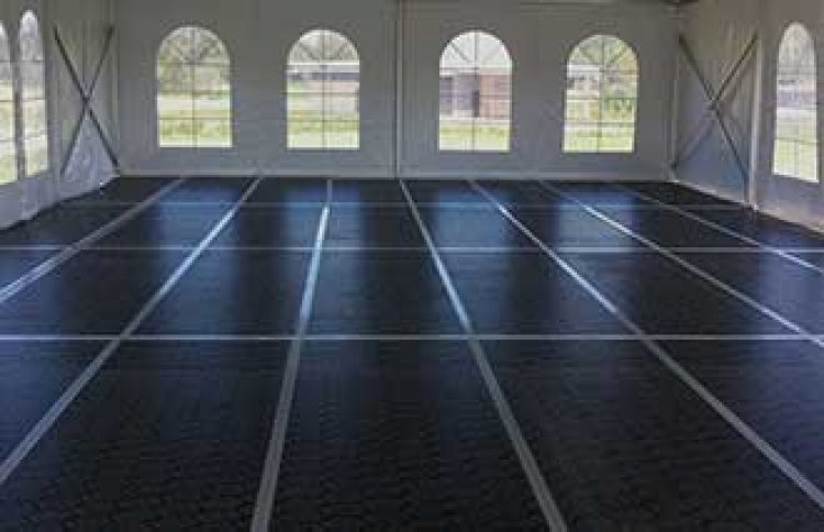 Black Framed Flooring - 6 x 15 Structure Marquee