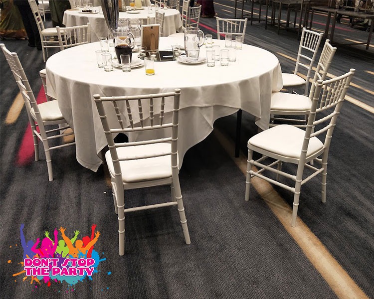 Round Banquet Table 1800 Don T Stop, Round Table Hire Brisbane
