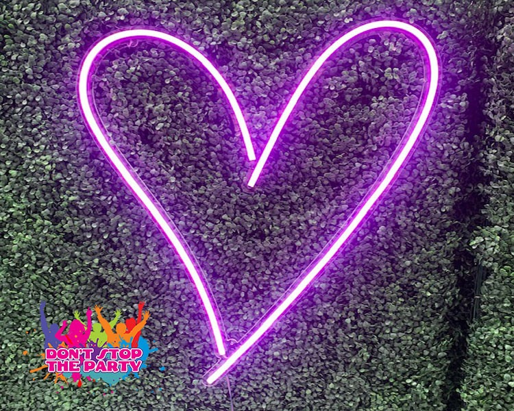 Neon Sign - Love Heart - RGB