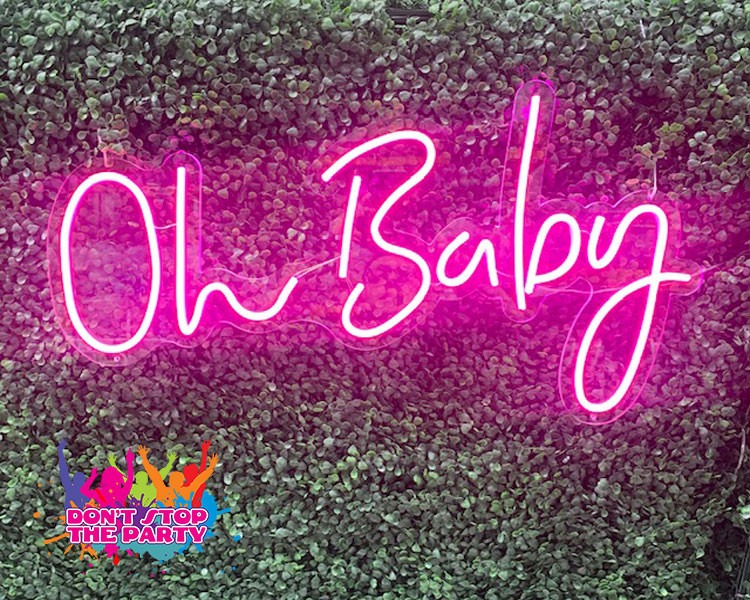 Neon Sign - Oh Baby - Pink