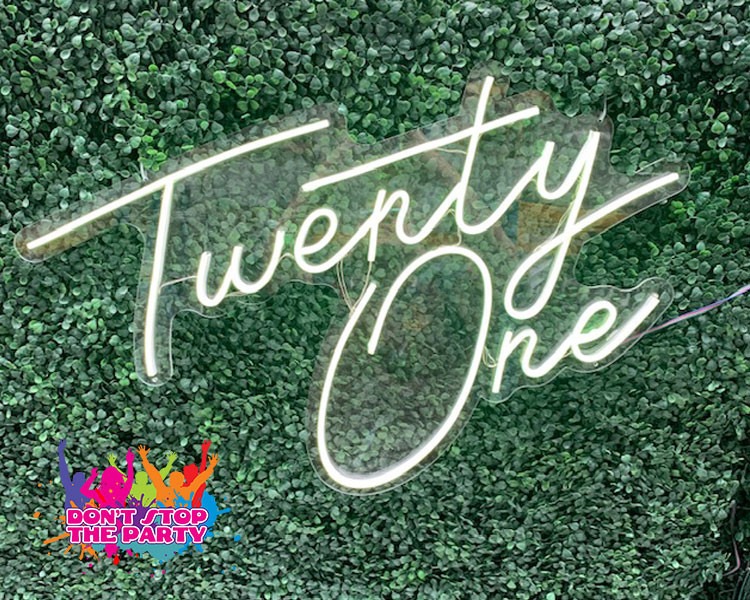 Neon Sign - Twenty One - RGB