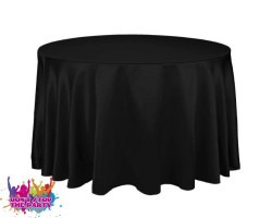 banquet table linen black 1627413306 Black Tablecloth - Suit 1.2Mtr Banquet Table