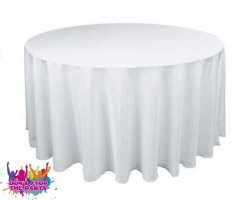 banquet table linen white 1627414144 White Tablecloth - Suit 1.8Mtr Banquet Table