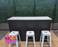 VJ Panel Drinks Bar - Black
