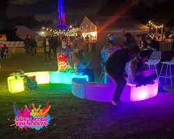 led glow bench curved hire brisbane 1686887638 Illuminated Glow Bench - Curved
