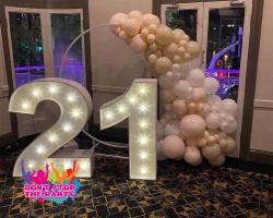 LED Light Up Number - 120cm - 3