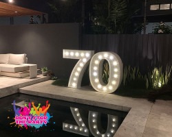 LED Light Up Number - 120cm - 4