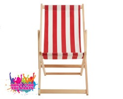 red white deck chair hire brisbane 2 1653959743 Deck Chair - Red and White
