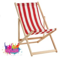 red white deck chair hire brisbane 1627415766 Deck Chair - Red and White