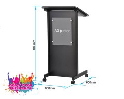 Lectern With Display Frame