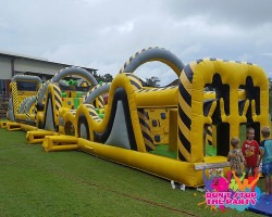 30 Metre Inflatable Obstacle Course Hire