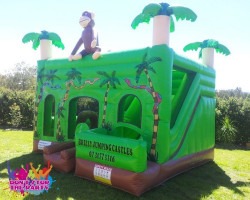 Monkey Themed Bouncy Castle Brisbane