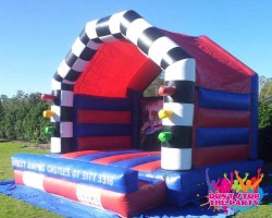 Hire Racing Themed Bouncy Castle