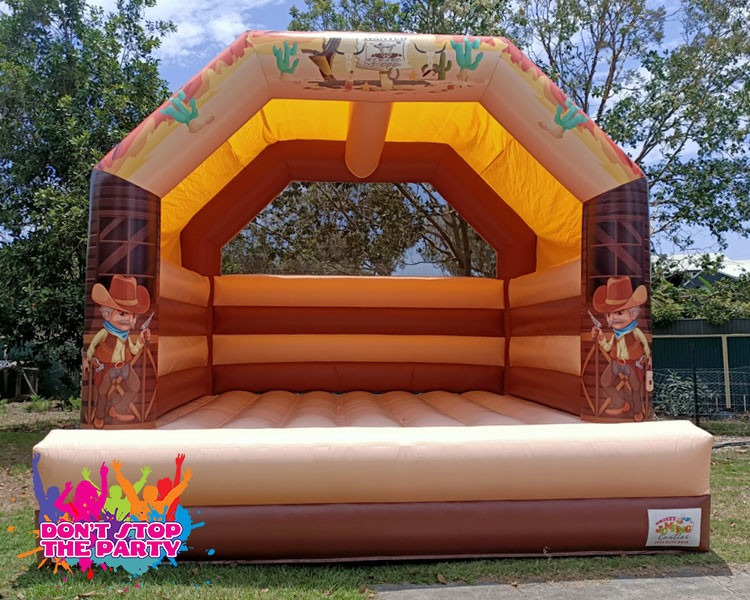Cowboy Themed Jumping Castle