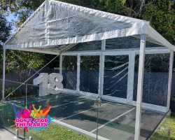 6x3 party marquee with flooring brisbane 4 1657417958 Marquee - Structure - 6m x 3m