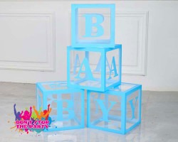 balloon box baby blue 1678321423 2 Letter Balloon Box Blue - BABY
