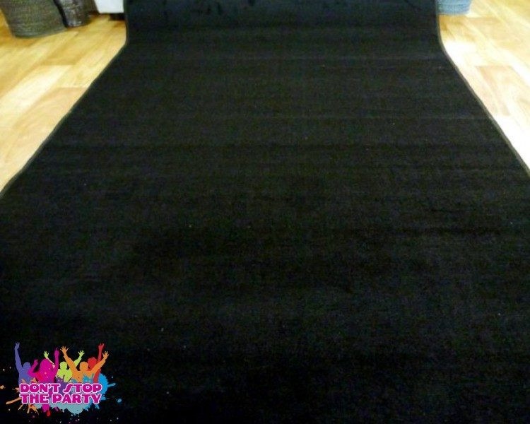 Black Carpet Aisle Runner Plush - 1.2m x 8m
