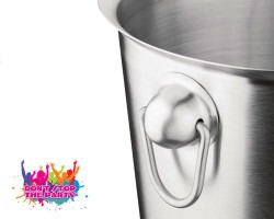 brushed wine bucket 3 1693798217 1 Brushed Stainless Steel Wine & Champagne Bucket