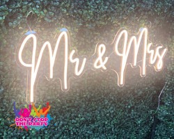 mr and mrs neon sign 2 1668400474 2 Neon Sign - Mr & Mrs - Warm White