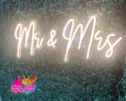 mr and mrs neon sign 3 1668400474 2 Neon Sign - Mr & Mrs - Warm White