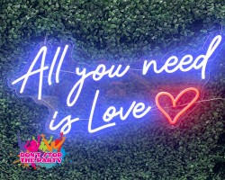 Neon Sign - All-You-Need-Is-Love - Cold White
