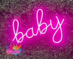 neon sign hire baby pink 1 1668398717 2 Neon Sign - baby - Pink