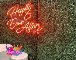 neon sign hire happily ever after orange 3 1668737867 2 Neon Sign - Happily Ever After - Orange