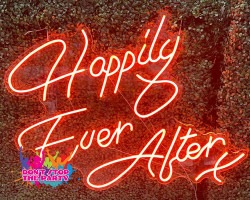 neon sign hire happily ever after orange 1668737867 2 Neon Sign - Happily Ever After - Orange