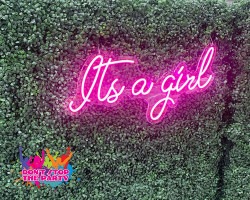 neon sign hire its a girl 2 1668573303 2 Neon Sign - It's A Girl - Pink