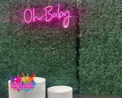 neon sign hire oh baby 2 1668737422 2 Neon Sign - Oh Baby - Pink
