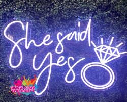 she said yes neon sign hire 1668399018 2 Neon Sign - She Said Yes - Cold White