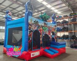 Super Heroes Bouncy Castle Hire