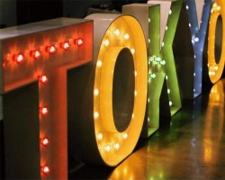 tokyo 1705884039 LED Light Up Letter - 120cm - E