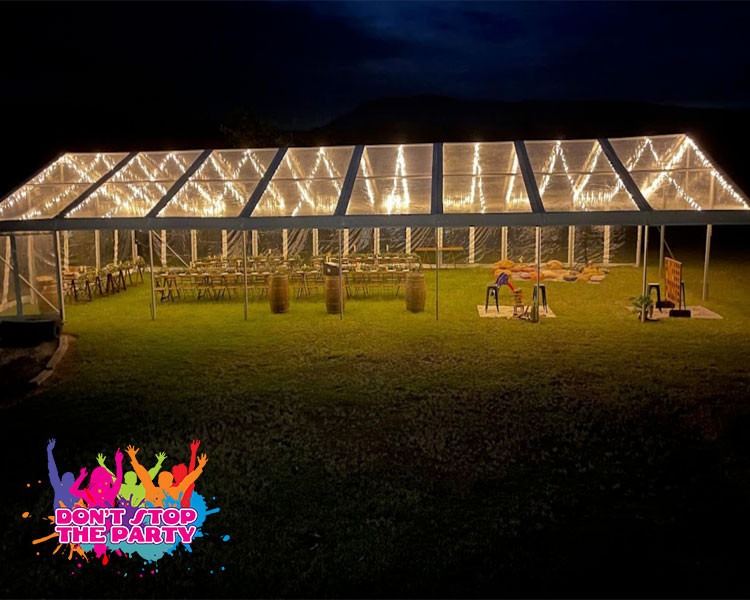 Lighting Inside Wedding Marquee