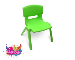 green childrens chair for hire 1729294226 Plastic Chair Green - Children's