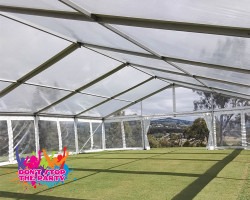 inside clear roof marquee fernvale 1712634192 Marquee - Structure - 10m x 15m